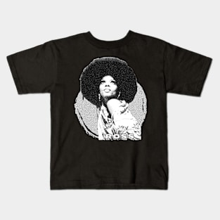 Diana Ross \ Vintage Black White Kids T-Shirt